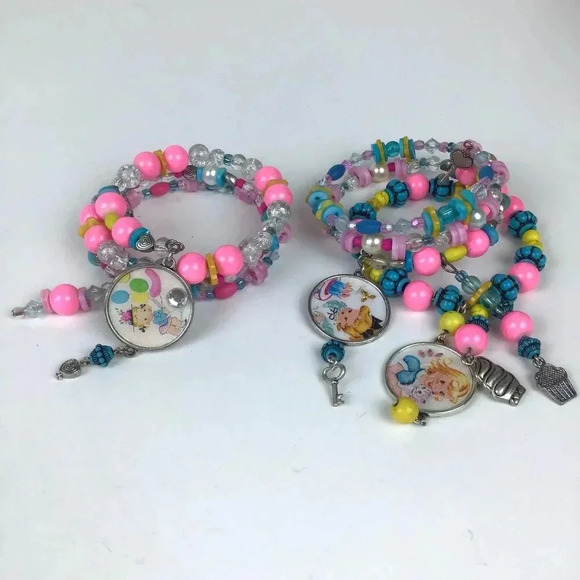 Artisan Jewelry - Handmade Charm Wrap Bracelets Kawaii Pop Art Lolita Retro Pastel Goth Kandy ddlg